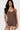 SaltTree Love Poem brown airbrush onesie romper with a scoop neckline and sculpting second-skin fit on a model