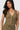 SaltTree Love Poem green waffle-knit button-front vest with V-neckline worn by a model