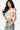 SaltTree Love Poem white double-layered contour cropped crew neck t-shirt worn by a model with blue denim jeans