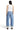 SaltTree Mica Denim high-rise barrel-leg jeans in vintage medium wash with a cuffed hem, back view.