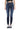 SaltTree Mica Denim Rivale high-rise skinny jeans in dark indigo with an exposed button fly and raw step hem.