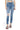 SaltTree Mica Denim Custoza high rise crop skinny jeans in vintage medium blue with ripped knees and raw hem.