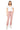 SaltTree model wearing Mica Denim pink high rise jogger cropped pants with cuffed ankles and drawstring waist.