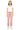 SaltTree model wearing Mica Denim pink high rise jogger cropped pants with cuffed ankles and drawstring waist.