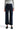 SaltTree Mica Denim high-rise wide-leg ankle jeans in dark indigo glitter fabric with contrast stitching and raw hem.