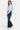SaltTree Mid Rise Flare Petite Jeans in dark wash denim with whiskering and fading. Features contrast stitching and a 31.75" inseam.