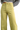 SaltTree Miou Muse high-rise wide-leg cropped pants in olive green stretch twill with a button fly and raw hem.