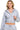 SaltTree model wearing a heather grey Reflex lightweight stretch terry cropped zip-up hoodie with a drawstring hood.