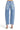 SaltTree Risen Jeans high-rise boyfriend barrel denim with curved side seams, knee darting, and cuffed hems in medium indigo