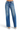 SaltTree Risen Jeans high rise slouchy baggy jeans in dark indigo wash with vertical front seams and raw hem.