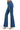 SaltTree Risen Jeans high-rise flare denim with tummy control in a deep indigo wash, featuring a 33-inch long inseam.
