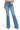 SaltTree Risen Jeans high-rise flare denim with tummy control in a medium indigo wash, featuring a 33-inch inseam.