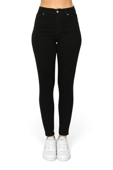 SaltTree Wax Jean high-rise black skinny jeans with a 27-inch inseam and classic five-pocket design