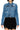 SaltTree Wax Jean medium blue destructed denim jacket with a cropped trucker silhouette and button-front closure.
