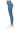 SaltTree Wax Jean high-rise skinny jeans in medium blue denim with a 27-inch inseam, shown from a side profile view.