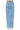 SaltTree Wax Jean snow wash straight leg jeans in light blue denim with a mid-rise back view