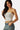 SaltTree Love Poem white strapless tube top in double-layered contour fabric worn by a model with long dark hair
