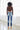 Kancan - USA Women's Dark Wash Five Pocket Button Fly Mid Rise Denim (30" Inseam) - KC8599-SaltTree