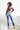 Kancan - USA Women's Dark Wash Five Pocket Button Fly Mid Rise Denim (30" Inseam) - KC8599-SaltTree