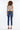 Kancan - USA Women's Dark Wash Five Pocket Button Fly Mid Rise Denim (30" Inseam) - KC8599-SaltTree