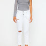 Kancan - Women's Dark Wash Five Pocket Button Fly mid Rise Denim Jeans - KC5118 - Final Sale-SaltTree