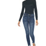 Kancan - Women's Mid Rise Distressed Ankle Skinny Jeans - kc7274st-SaltTree