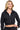 Reflex - Fleece Relaxed Fit Crop Zip-Up Hoodie - JK220 - Black