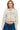 Reflex - Fleece Crop Zip-Up Hoodie with California Embroidery - JK898 - Natural