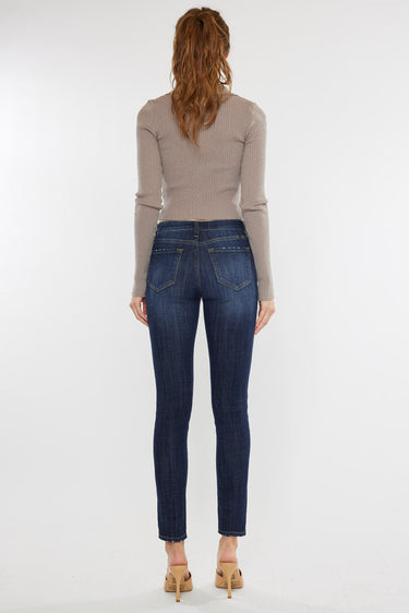 Kancan - Women's Mid Rise Super Skinny Jeans - (29.5" Inseam) - KC7085 ST-SaltTree