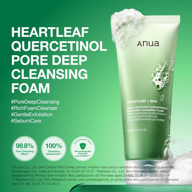 ANUA - Heartleaf Quercetinol Pore Deep Cleansing Foam - 150ml