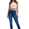 Cello Jeans - Mid Rise Pull-On Crop Skinny (27" Inseam) - AB76535-SaltTree