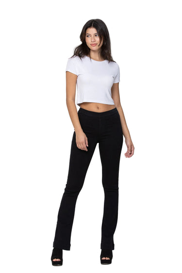 Cello Jeans - Women's Medium Wash Flared Jegging - High Stretch Pull-On Denim (33" Inseam) - AB35324-SaltTree