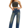 Cello Jeans - Super High Rise Dad Jeans with Re-positioned Front Closure (33" Inseam) - AM18584-SaltTree