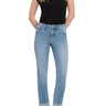 Flying Monkey - Mid Rise Cropped Straight Jeans With 2" Cuffed Hem (27" Inseam) - F4121-SaltTree