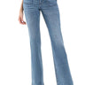 Flying Monkey - High Rise Flare Jeans with Front Patch Pockets (33" Full Length) - F5510 - Final Sale-SaltTree