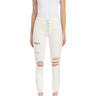 Flying Monkey - Exhilaration - High Rise Button Up Distressed Skinny Jeans (27" Ankle Length) - F4760-SaltTree