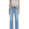 Flying Monkey - High Rise Ankle Straight Jeans with Distressed Raw Hem (28" Inseam) - F5866-SaltTree