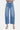 SaltTree medium wash high rise barrel leg jeans with a 1" cuff and comfort stretch cotton-lyocell blend.