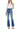 Flying Monkey - High Rise Distressed Bootcut Jeans with Knee Rip Detail (32" Full Length) - F4847N-SaltTree