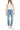 Flying Monkey - High Rise Distressed Slim Straight Cropped Jeans with Raw Hem (26 1/4" Inseam) - Y3118-SaltTree