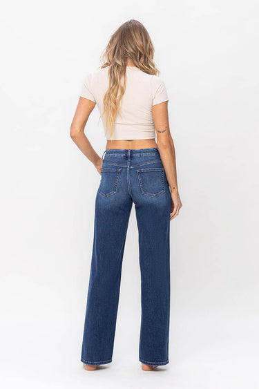 Flying Monkey - High Rise Loose Fit Jeans with 34" Inseam (Full Length) - F5363 - Final Sale-SaltTree
