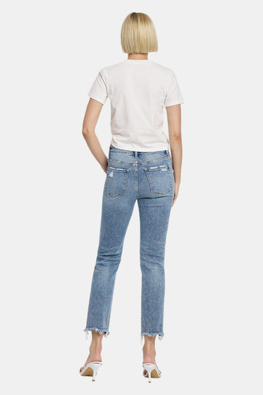 Flying Monkey - High Rise Slim Straight Jeans (27" Inseam) - F5160 - Final Sale-SaltTree