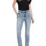 Flying Monkey - High Rise Slim Straight Jeans In Cool Light Wash (27" Ankle Length) - F5168-SaltTree