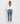Flying Monkey - High Rise Slim Straight Jeans with Distressed Hem (27" Ankle Length) - F5022-SaltTree
