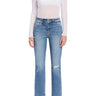 Flying Monkey - High Rise Slim Straight Jeans with Distressed Hem (27.5" Inseam) - F5213-SaltTree