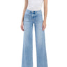 Flying Monkey - High Rise Wide Leg Patch Pockets Light Wash Jeans (33" Inseam) - F6058-SaltTree