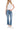 Flying Monkey - Low Rise Distressed Straight Jeans With Paint Speckle Detail / Split Hem (27" Inseam) - F5218-SaltTree