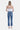 Flying Monkey - Mid-Rise Crop Slim Straight Jeans with Frayed Step Hem (27.25" Inseam) - F5210-SaltTree