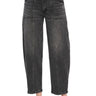 Flying Monkey - Super High Rise Panel Detail Barrel Jeans (27.5" Inseam) - F5880-SaltTree