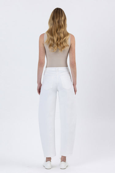 Flying Monkey - Super High Rise Panel Detail Barrel Jeans (27.5" Inseam) - F5880-SaltTree